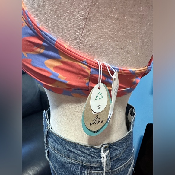 Prana Taranto Swim Top in Morning Glory Bloom-NWT - Picture 8 of 10